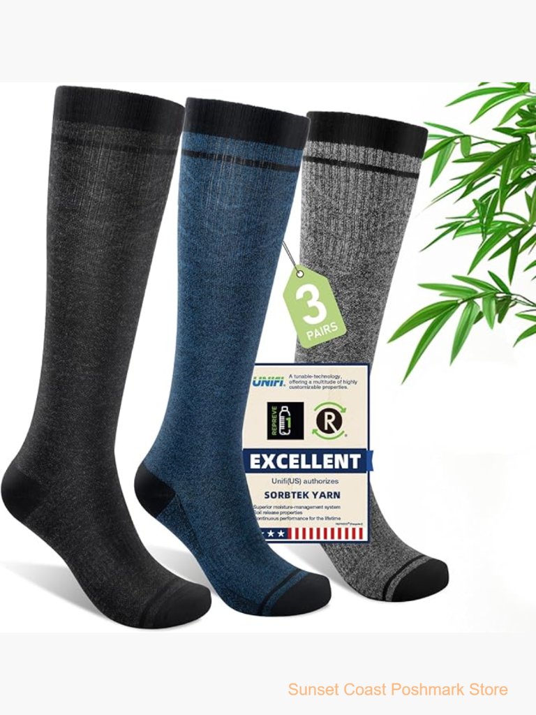 Bamboo Viscose Compression Socks 1520 Mmhg Knee High Support